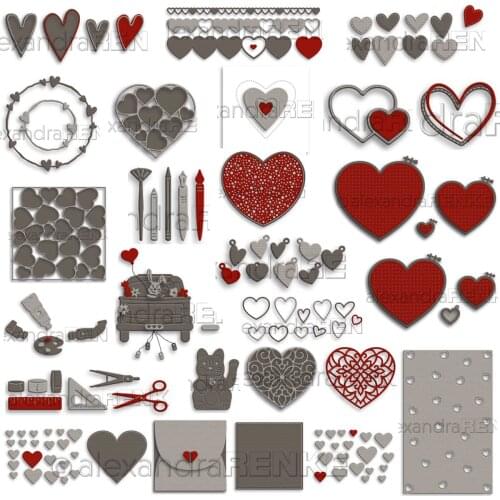 New Love Frame Series Envelope metal Cutting Dies Stencils DIY Scrapbooking Paper/photo Cards Embossing Dies