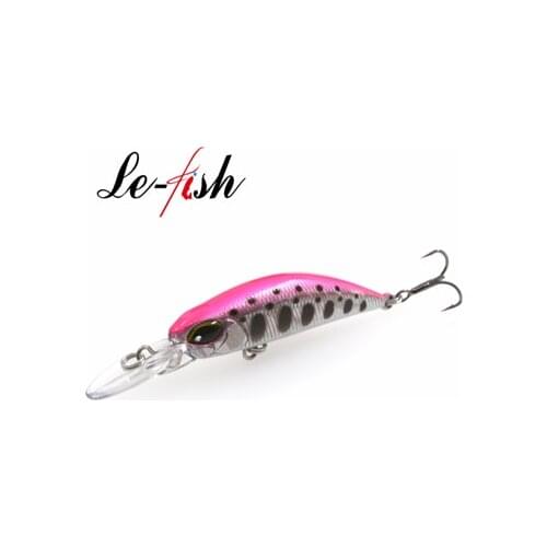 Le fish 50mm 4g Floating 0.6~1.0m Minnow Fishing Hard Lure Magnet Centrifugal Minnow Depth Fishing Bait Atificial bait