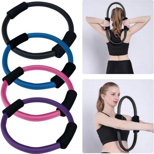 Exercise Yoga Circle Ring Pilates Workout Calf Arm Chest Waist Training Stretch Resistance Trainer Home Fitness Gym Equipment