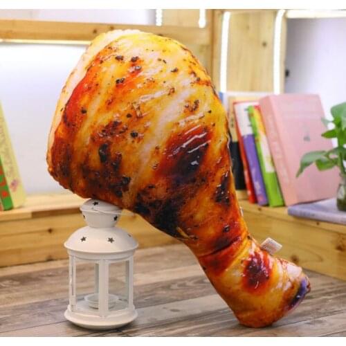 60cm Funny Chicken Leg Stuffed cartoon chicken leg pillow Toy Simulation Food Real life Style Toy Fried Chick Wing Pillow Cushi