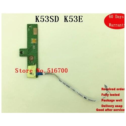 SPARE PARTS For ASUS K53SD K53E Laptop Power Button Board w/ Cable