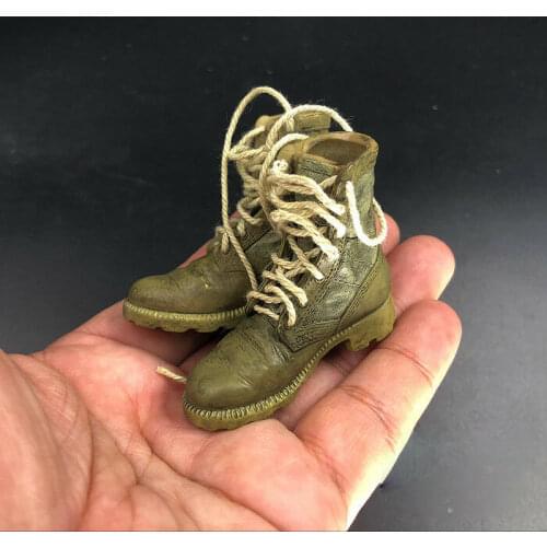 1:6th US Army Sand Color Old Combat Hollow Boots for 12" Male Body Doll