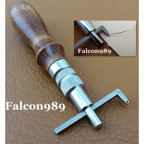 1pc Leather Craft Sewing Stitching Pro Adjustable Edge Groover DIY Tool Carving Stamping Knife Cutter Punch Chisel Pricking Iron