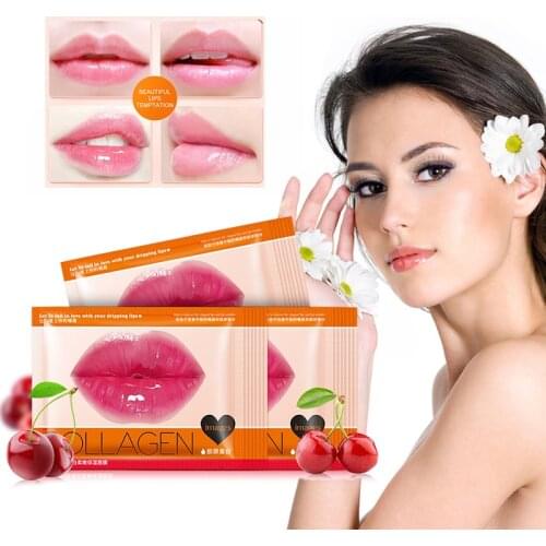 1pcs Crystal Collagen Lip Mask Pads Moisturizing Lip Plumper Lip Scrub Anti Drying Ageing Wrinkle Patch Pad Gel Lip Care TSLM1