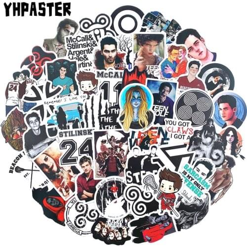 10/30/50Pcs Teen Wolf Hot American TV Series Stickers For Planner Scrapbooking Stationery Motorcycle Laptop Skateboard Sticker
