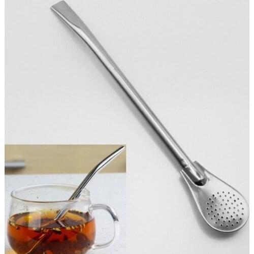 100pcs Stainless Steel Drinking Straw Filter Handmade Yerba Mate Tea Bombilla Gourd Washable Practical Tea Tools Bar Accessories