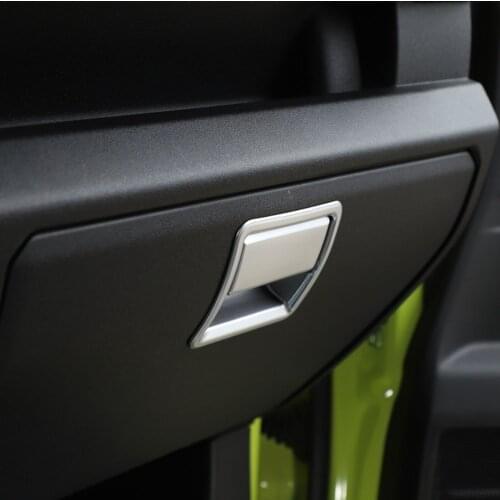 2Pcs/set Car Passenger Seat Storage Box Handle Cover Trim Bezel Styling For Suzuki Jimny 2019+ New Auto Moldings