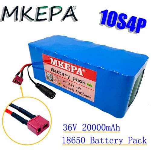 2021 Original 36V battery 10S4P 20Ah battery pack 1000W high power battery 42V 20000mAh Ebike electric bike BMS