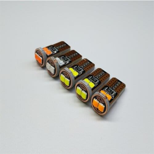 50/100Pcs T10 W5W WY5W Super Bright LED Canbus No Error Car Interior Reading Dome Lights Auto Parking Lamp Wedge Tail Side Bulbs