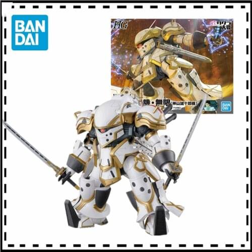 Bandai Gundam Anime Figures Hg 1/24 Nieuwe Sakura Wars Reiko Fighter Onbeperkt Kamiyama Seijuro Machine Assembled Action Figure