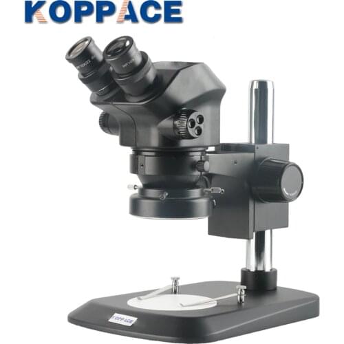 KOPPACE 7X-50X Binocular Stereo Microscope 144 LED Ring Light Eyepiece WF10/22 Mobile Phone Repair Microscope