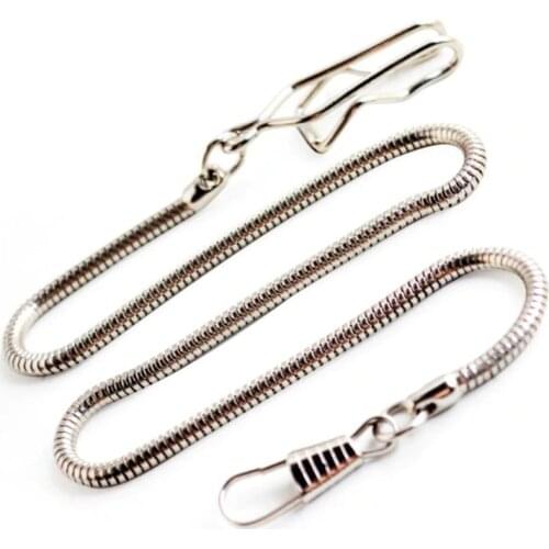 Fashion Stainless Steel 39cm Fob Chain for men or women Jewelry Accessories Pocket Watch chain