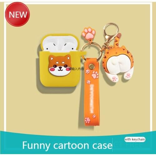 For OPPO Enco Free Case Cartoon dog Wireless Bluetooth Earphone Case Charging box soft shockproof Cover For OPPOEncoFree Case