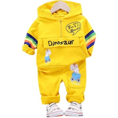 Children Boys Clothing Set Spring Autumn Fashion Roinbaw Style Tops+pants 2pcs Kids Boys Tracksuit For 1-4Y Boys Sports Set