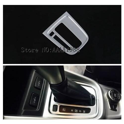 For SUZUKI Vitara 2016 1 PC ABS Chrome Car Interior Gear Shift Knob Sticker Panel Frame Trim Cover Car Styling Accessories