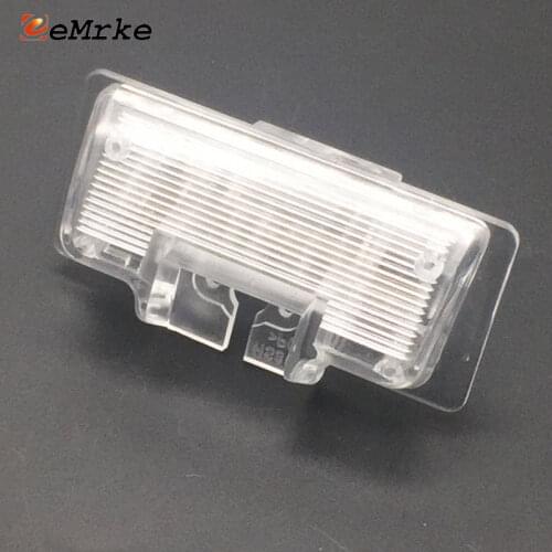 EEMRKE DIY Car Rear Camera Bracket License Plate Lights Housing for Nissan Tiida Sedan C11 2004-2010 / Note Hatchback 2012