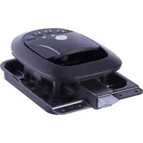 IB-F02 Camper Trailer Keyless RV Entry Door Caravan Lock Latch Handle Knob Deadbolt-Black Fit RV Lock