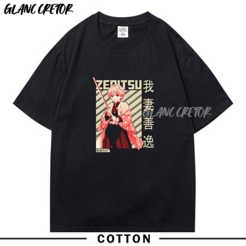 Japanese Anime Kimetsu no Yaiba T-shirt O-Neck Short Sleeves Summer Casual Fashion Unisex Men Tshirt Harajuku Cotton Tops Tees