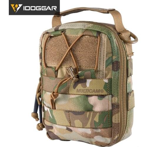 IDOGEAR Tactical Medical Pouch MOLLE First Aid EMT Utility Pouch IFAK Airsoft Hunting Nylon First Aid Bag 3523