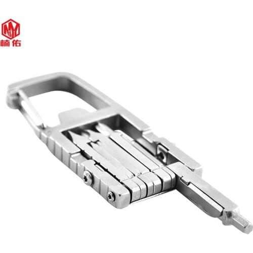 Stainless Steel Outdoor Emergency Tool Multifunctional With Screwdriver WrenchCombination Tool EDC Bottle Opener