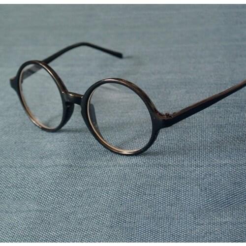 Cubojue Round Reading Glasses Men Women 1.25 1.75 1.5 0.5 0.75 2.75 3.5 4 Transparent Black Diopter Eyeglasses Frames Small 42mm