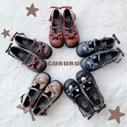 Japanese sweet lolita shoes straps Flat Platform kawaii girl cosplay shoes comfortable women shoes loli women shoes cosplay