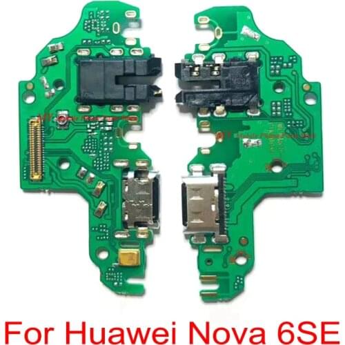 New USB Charge Charging Board Port Dock Connector Flex Cable For Huawei Nova 6 SE Nova6 Se 6SE Charger Board Flex Repair Part