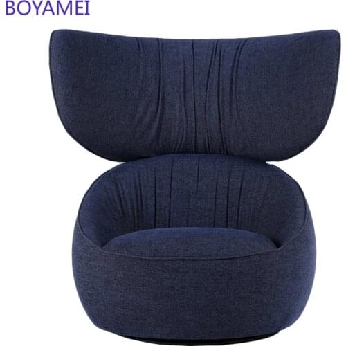 Single chair living room leisure minimalist modern bedroom balcony Japanese-style lazy sofa