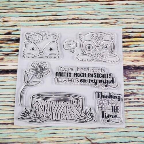 You always in my mind Transparent clear stamp for DIY Scrapbooking/Card Making/Kids Christmas Fun Decoration Supplies