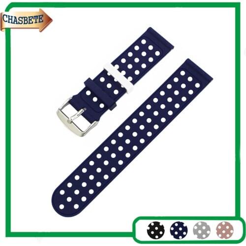 Silicone Rubber Watch Band for Panerai Luminor Radiomir 22mm 24mm Men Women Resin Strap Belt Wrist Loop Bracelet Black Grey