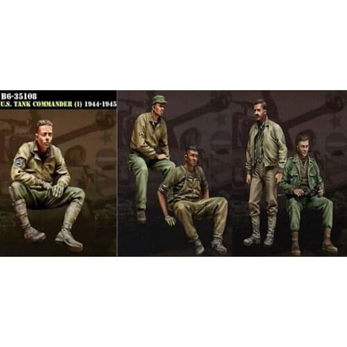 Resin Soldier Fury Combination 5-person Kit Model 1:35