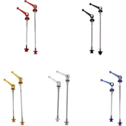 Bicycle Skewers 1 Pair Ultralight Titanium Quick Release Bicycle Hub Skewers for MTB Road Bike