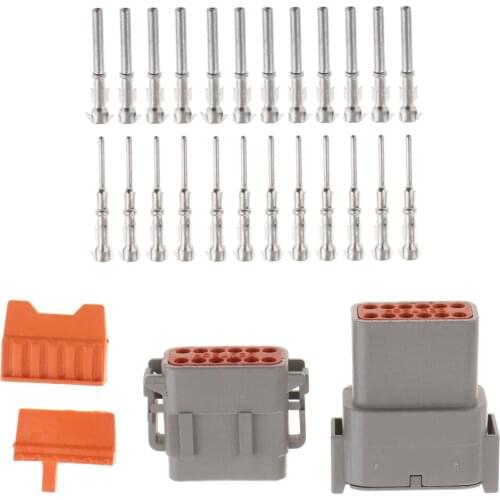 1 Set Car 12-Pins Sealed Electrical Wire Connector Plugs and Terminals