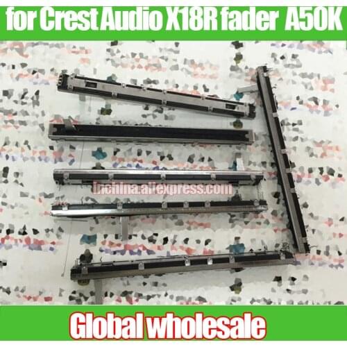1pcs for Crest Audio X18R mixer main push rod straight slide potentiometer A50K / double fader A50K handle length 15MMC