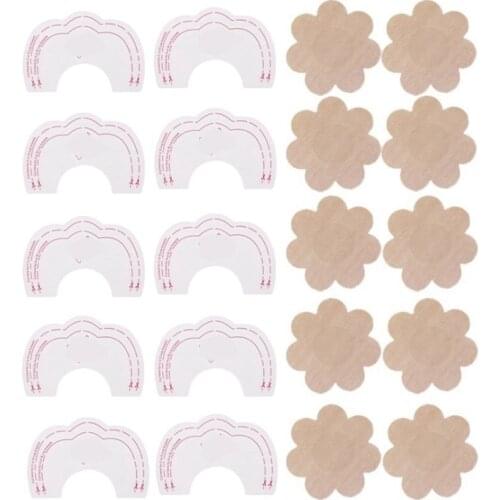 20Pcs Instant Lift+Nipple Cover Lift Up Beauty Breast Bra Stickers Invisible Adhesive Bras Chest Sticker Enhancer for Women Gift