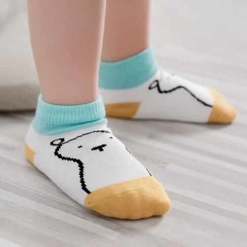 3pairs/lot kids socks Cartoon bear Unisex Newborn Anti Slip baby socks for boys girls CottonToddler Spring Fall Socks0-3T