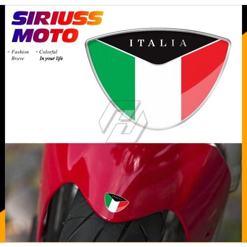 3D Motorcycle Tank Decal Italy Flag Sticker Case for Ducati Monster Aprilia Vespa Sprint GTS GTV LX etc
