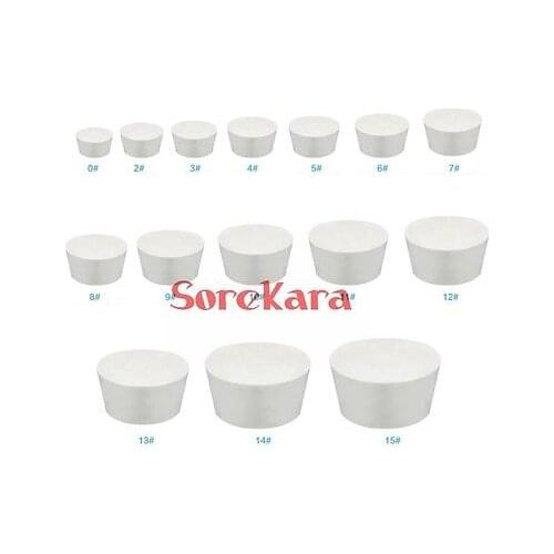 8x12.5 11x15 13x17 14x19 15x21 17x23 19x26 22x29 25x33 55x68mm Rubber Stopper Plug Laboratory Test Tube Solid Bungs Airlock