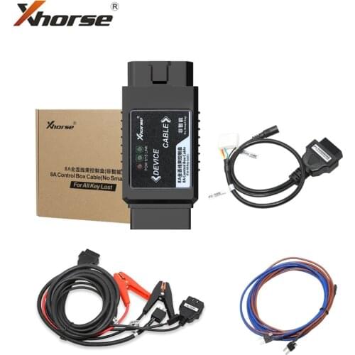 XHORSE 8A Non-smart Key Adapter For Toyota 8A Control Box Cable Support All Key Lost No Disassemble Immobilizer Box