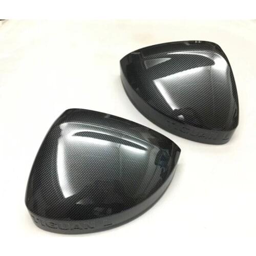 Car ABS chrome back rear Rearview Side Mirror Strip stick trim panel hood for Volkswagen VW Tiguan L TiguanL MK2 2017 2018