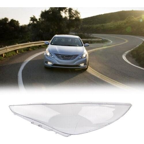 Car Front Lamp Shade Headlight Mask Headlights Shell Lampshade Cover for Hyundai Sonata 2011-2014