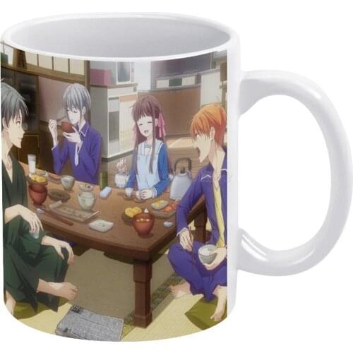 Furuba Remake White Mug Vintage Mug New Unisex Size Mug Fruits Basket Remake Tohru Sohma Sohma Yuki Sohma Shigure Sohma Kyo