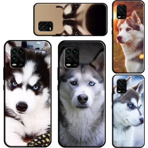 Animal Husky puppy Case For Xiaomi Mi 11 Lite 10 9 9T 10T Pro A3 11 Ultra POCO M3 X3 Pro F2 F3 Phone Fundas