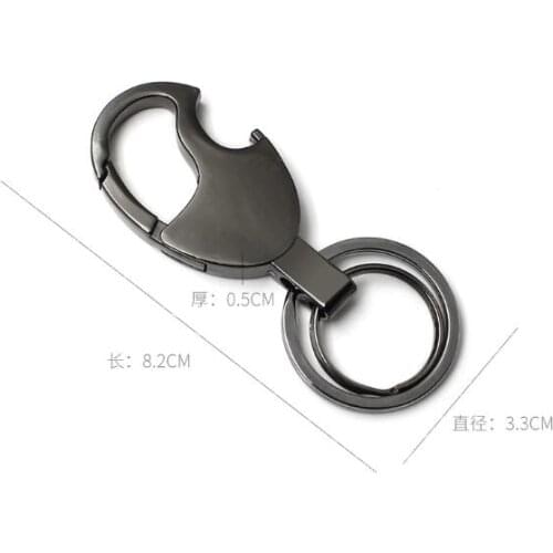Man waist hanging metal bottle opener key chain creative key chain gift