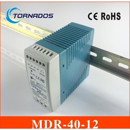 Din mounting small size thin MDR-40-12 Industrial DIN rail Mini switching power supply for LED driver 12v 3.33A 40W ac dc