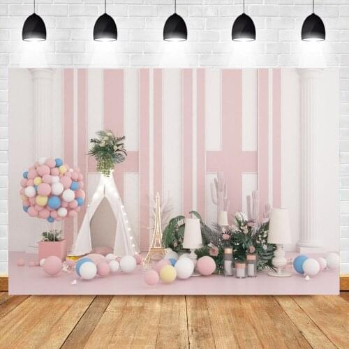 Photography Backdrop Balloons Tent Hot Air Balloon Newborn Baby Shower Shoot Party Photography Background Photocall Photo Studio