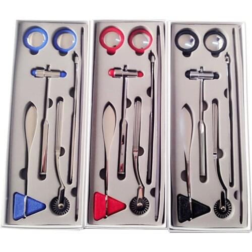 Percussion Hammer Set 5 IN 1 Neurological Hammer Massager Kit Multifunctional Percussor Diagnostic Reflex Stethoscope