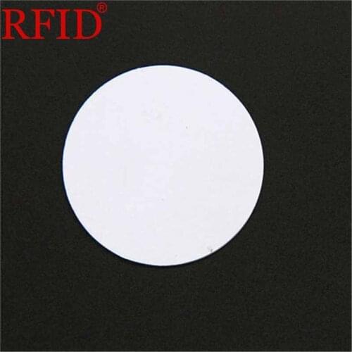 ID 125khz EM4100 TK4100 30mm RFID Circular White Waterproof Coin Crad Read Only Safe Access Control Keyfob Key Fast Shipping 1