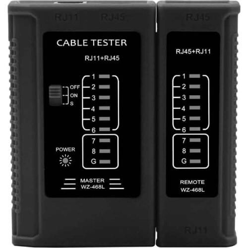 Repair Tool Circuits RJ45 RJ11 Wiring Problem Network Cable Tester LED Indication Battery Powered Ethernet Lan Multifunctional