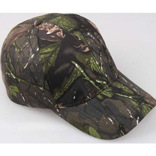 Outdoor Sunscreen Quick-Drying Cap Jungle Leaves Camouflage Anti-Terrorism Sniper Cap Camouflage Baseball Adjustable Golf Hat